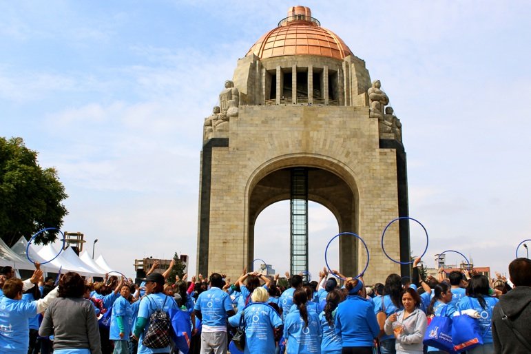 REALIZA SEDESA CIRCULO AZUL HUMANO A FAVOR DE LA PREVENCIÃ“N Y DETECCIÃ“N OPORTUNA DE LA DIABETES
