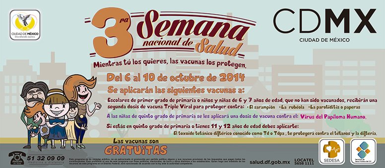 INICIA TERCERA SEMANA NACIONAL DE SALUD EN LA CDMX