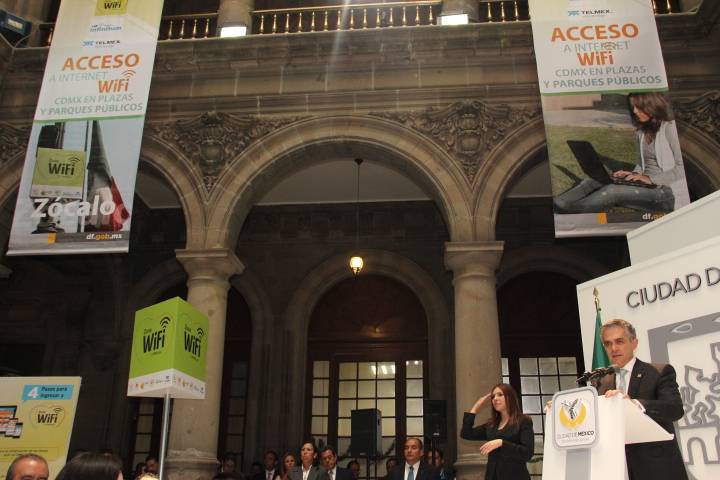 Internet gratuito en el Zócalo, la Alameda Central y los parques España y México