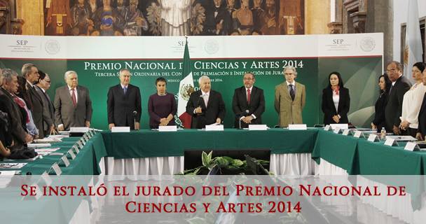 SE INSTALÓ EL JURADO DEL PREMIO NACIONAL DE CIENCIAS Y ARTES 2014