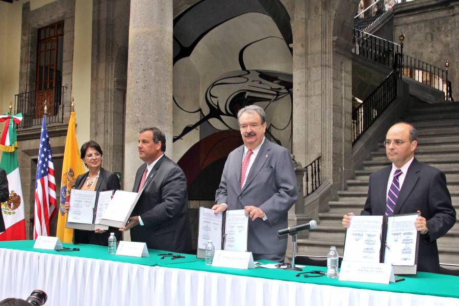 FIRMA GOBIERNO MEXICANO MEMORÁNDUM DE ENTENDIMIENTO CON NUEVA JERSEY
