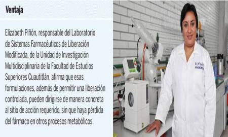 Con nanopartÃ­culas, nuevas formulaciones farmacÃ©uticas