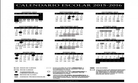 PUBLICA SEP CALENDARIO ESCOLAR PARA EL CICLO 2015-2016