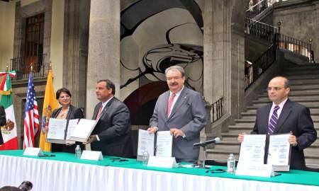 FIRMA GOBIERNO MEXICANO MEMORÃNDUM DE ENTENDIMIENTO CON NUEVA JERSEY 