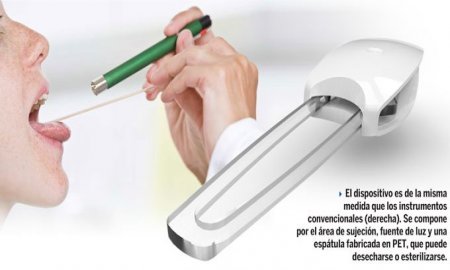 Abatelenguas luminoso, producto de la creatividad universitaria en la UNAM