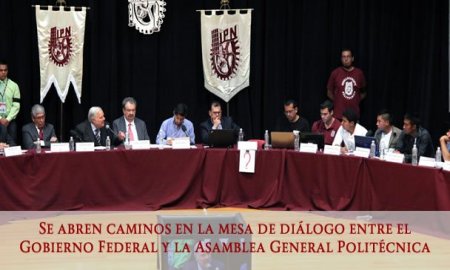 SE ABREN CAMINOS EN LA MESA DE DIÃLOGO ENTRE EL GOBIERNO FEDERAL Y LA ASAMBLEA GENERAL POLITÃ‰CNICA.