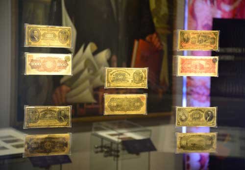EXHIBEN BILLETES DEL PORFIRIATO EN EL MUSEO NACIONAL DE HISTORIA