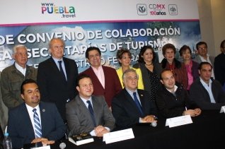 FIRMAN CONVENIO DE COLABORACIÓN SECTUR DF Y LA CIUDAD DE PUEBLA
