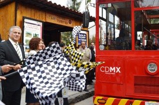 PONEN EN MARCHA TRANVÍAS TURÍSTICOS EN EL CENTRO DE LA DELEGACIÓN TLALPAN