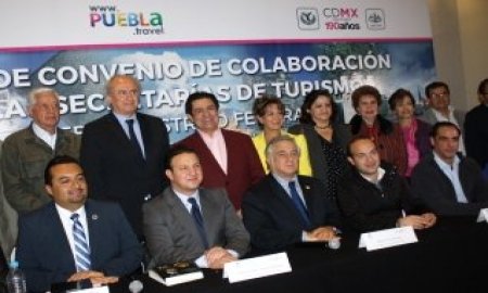 FIRMAN CONVENIO DE COLABORACIÃ“N SECTUR DF Y LA CIUDAD DE PUEBLA