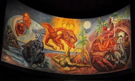 MURALES DEL MUSEO DE ANTROPOLOGÃA, PARTE DEL LEGADO DE RAÃšL ANGUIANO