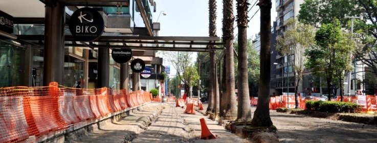 Adecuaciones viales en Masaryk