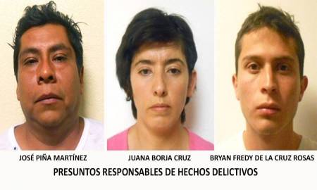FORMAL PRISIÃ“N A PRESUNTOS SECUESTRADORES DE MENOR