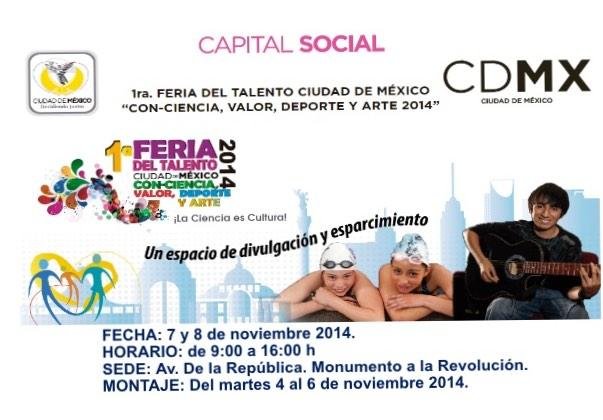 Organiza DIF CDMX Primera Feria del Talento Ciudad de México 2014