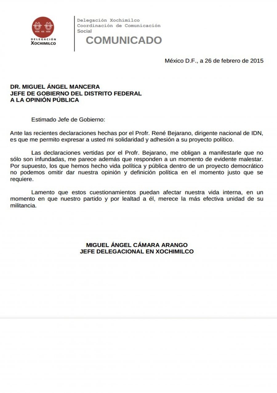 Ajusta su postura Miguel Angel Camara frente a Miguel Angel Mancera