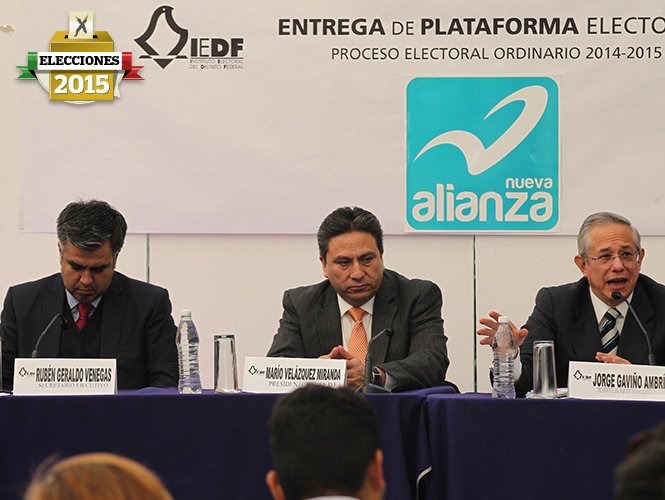 ENTREGA NUEVA ALIANZA SOLICITUD DE REGISTRO DE CANDIDATOS AL IEDF