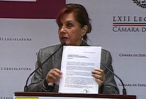 RENUNCIA AL PRD, LA DIPUTADA FEDERAL MARTHA LUCÍA MÍCHER