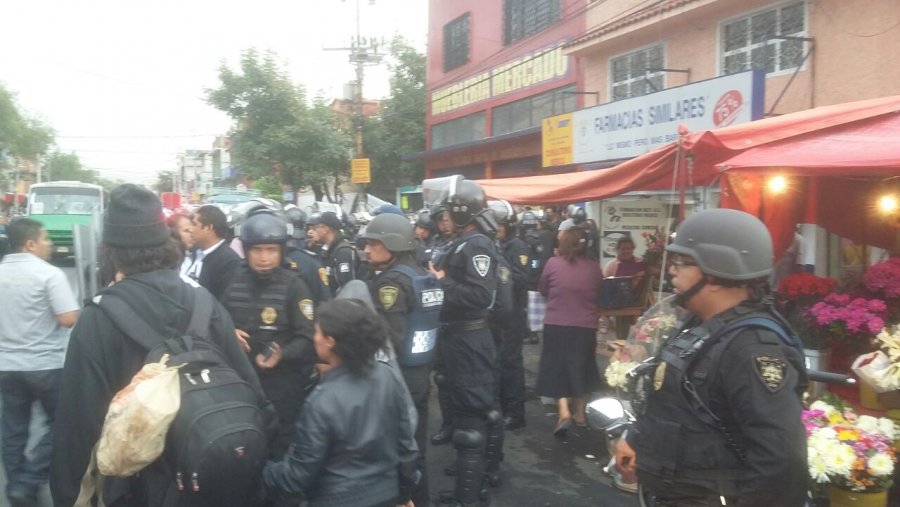 SON DETENIDOS POR LA SSPDF ORGANIZADORES DE BLOQUEOS EN COYOACÁN