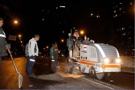 Inician bacheo en Avenida Paseo de la Reforma