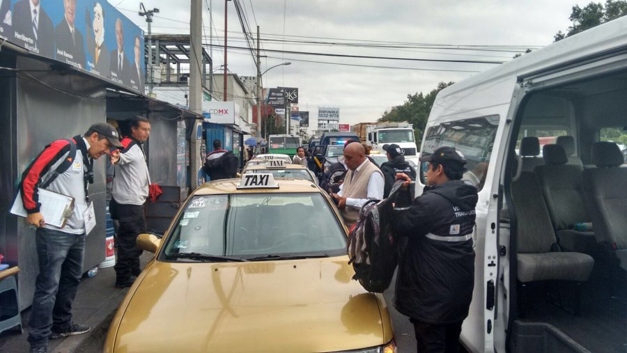 Realiza la SEMOVI operativo de revisión a transporte público