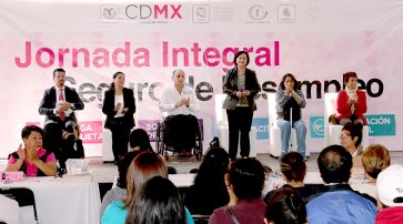 RECIBEN MIL 400 BENEFICIARIAS Y BENEFICIARIOS TARJETA DEL SEGURO DE DESEMPLEO EN LA PLAZA TLAXCOAQUE
