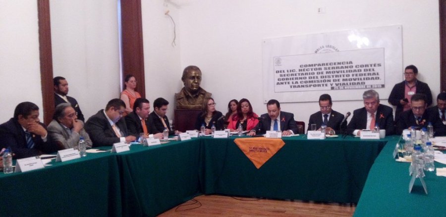 El Secretario de Movilidad, Héctor Serrano, comparece ante la ALDF