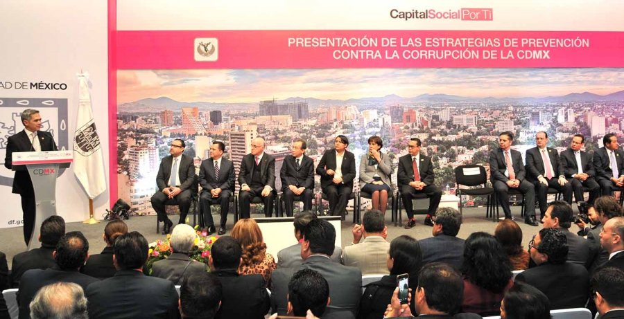 ACUDE RÍOS GARZA A LA PRESENTACIÓN DE LAS ESTRATEGIAS DE PREVENCIÓN CONTRA LA CORRUPCIÓN DE LA CDMX