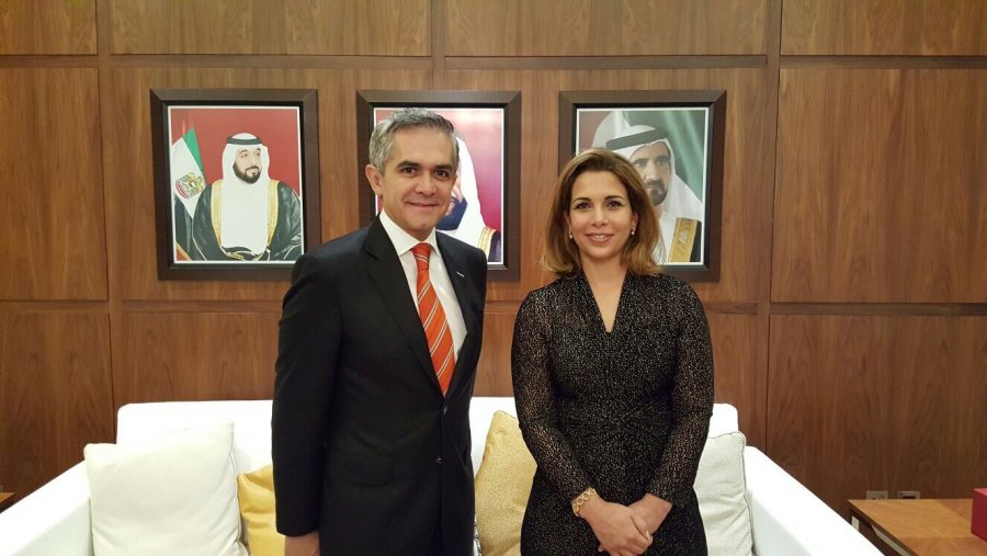 Se reúne Jefe de Gobierno con esposa del Gobernante de Dubái