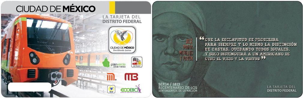 STC EMITE TARJETA CONMEMORATIVA a€œMORELOSa€ POR BICENTENARIO DE LOS SENTIMIENTOS DE LA NACIÓN
