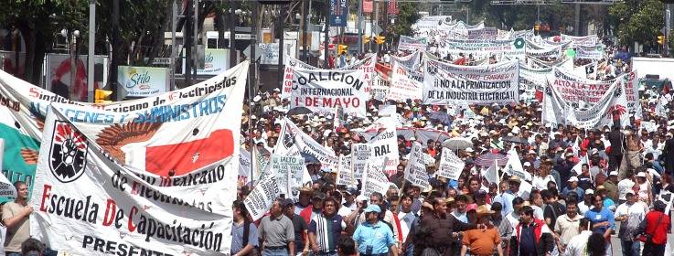 MARCHAS Y CONCENTRACIONES DEL 1° DE MAYO EN EL DF