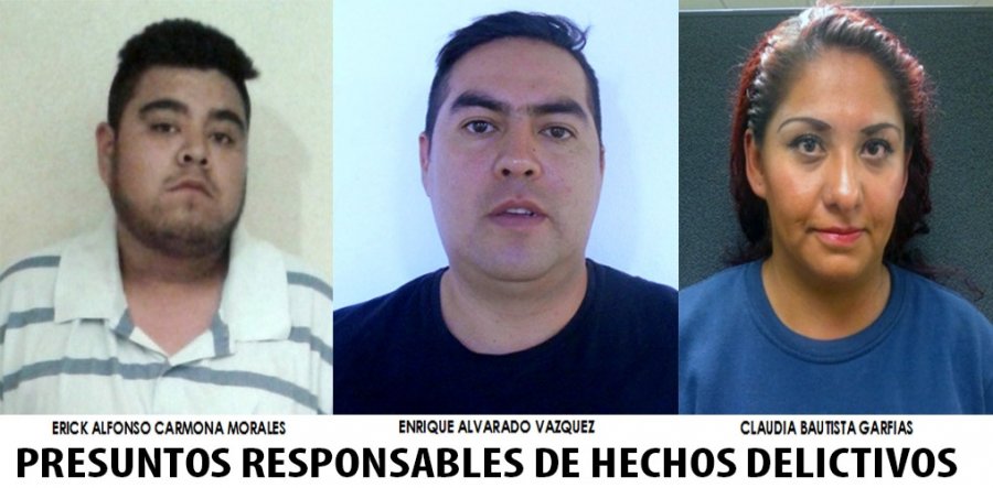 CONSIGNA PGJDF A TRES EXTORSIONADORES