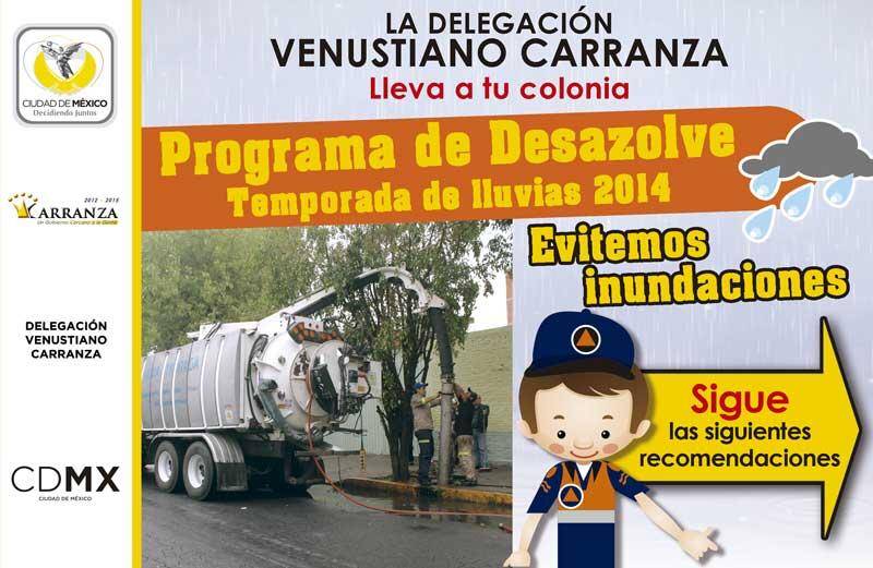 RECOGEN CASCAJO PARA EVITAR INUNDACIONES EN V. CARRANZA