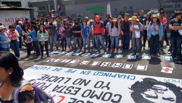 PROTESTA DE ESTUDIANTES DE LA UNIVERSIDAD AUTÓNOMA CHAPINGO
