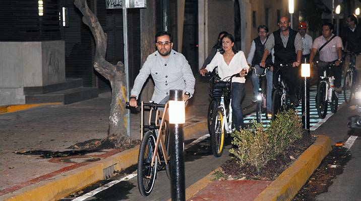 INAUGURA ROMO GUERRA CICLOPISTA POLANCO-CONDESA