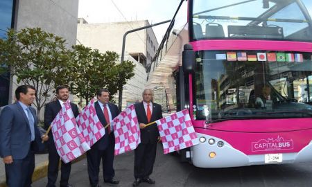 BANDERAZO DE SALIDA A CAPITAL BOX, NUEVA RUTA TURÃSTICA DE TRANSPORTE ESPECIALIZADO