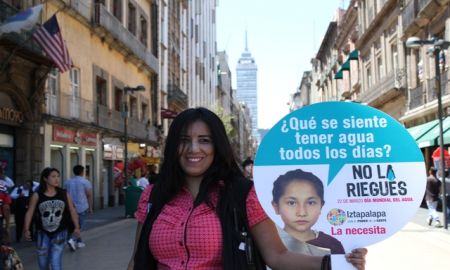IZTAPALAPA REALIZA CAMPAÑA DE CONSCIENCIA SOBRE EL CONSUMO DE AGUA ''NO LA RIEGUES''